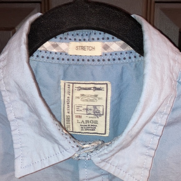 Alexander Julian Colours Blue Polka Dot Button Up - Picture 8 of 11